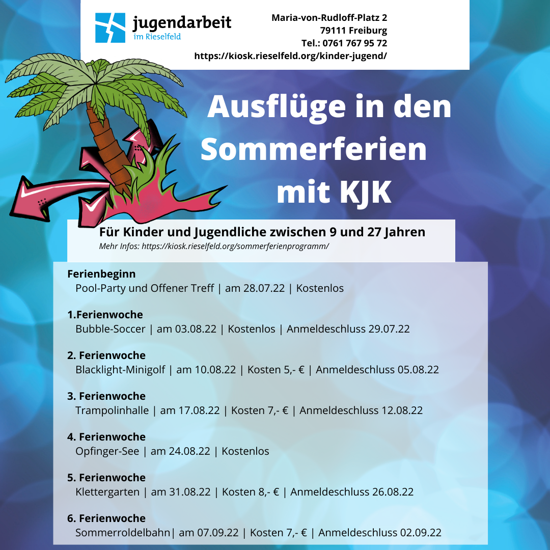 Sommerferienprogramm - Plakat