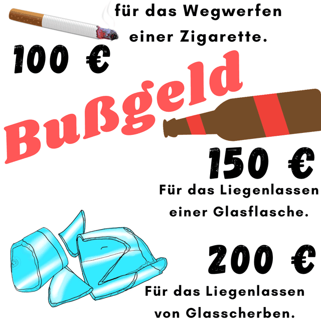 Bußgeld bei Vermüllung