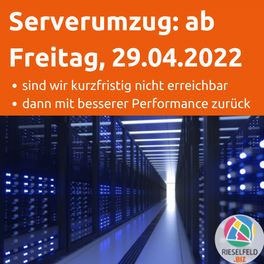 Serverumzug: Freitag, 29.3.2022