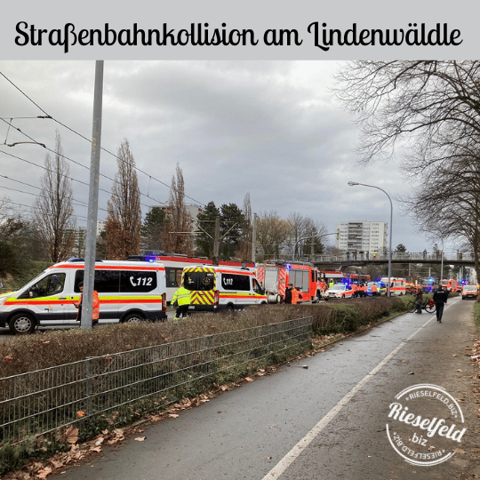 Kollision Straßenbahnen am Lindenwäldle