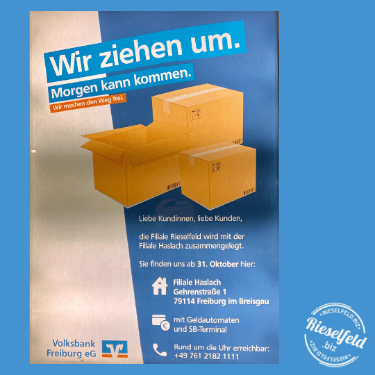 Volksbank Filiale reduziert Angebot