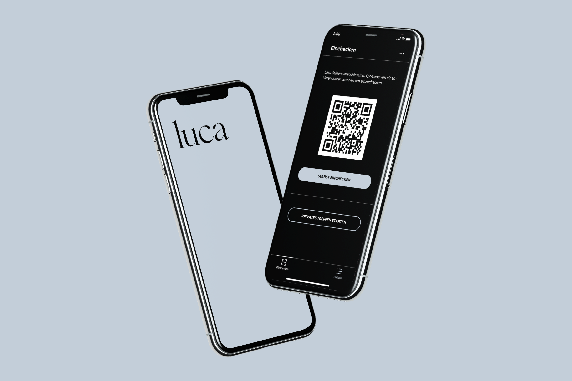 Smartphone mit luca App