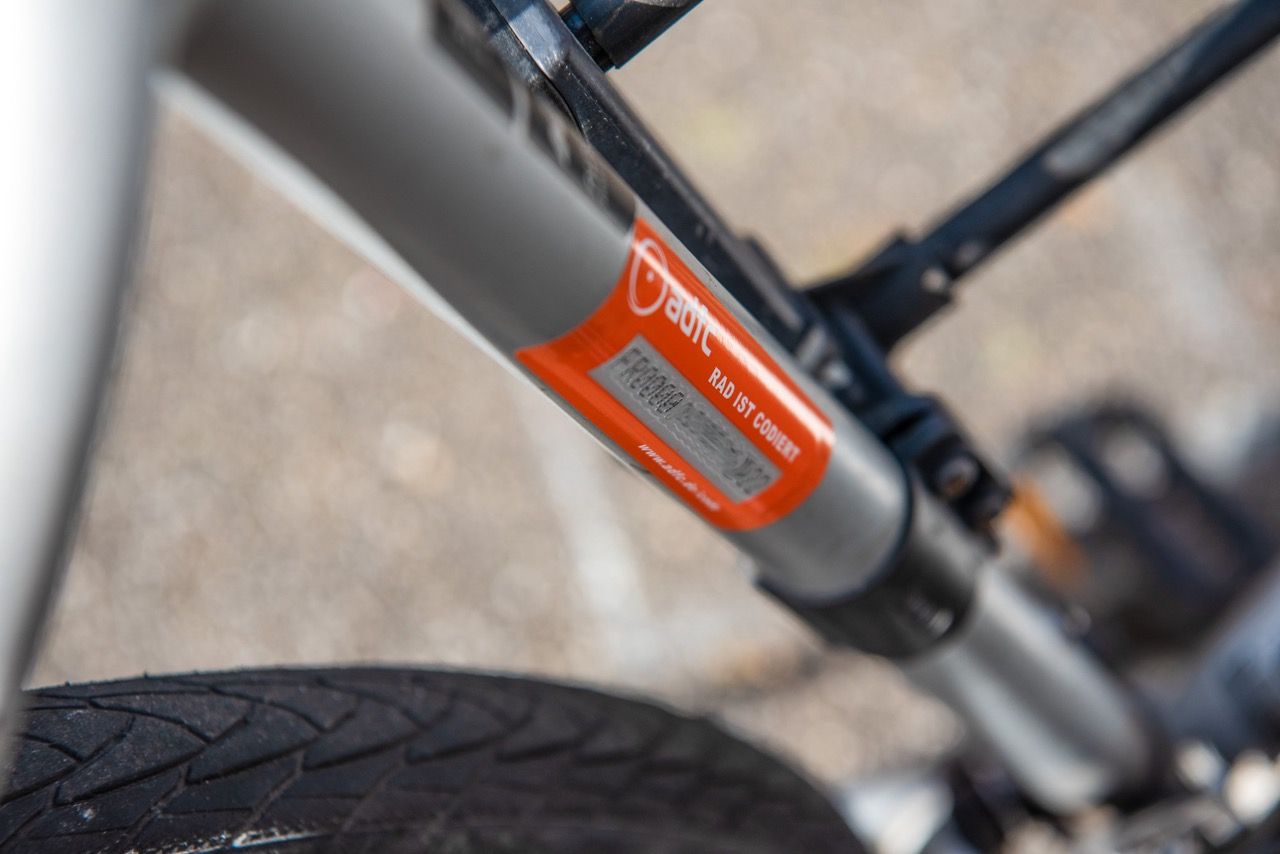 Codierung an Fahrradrahmen