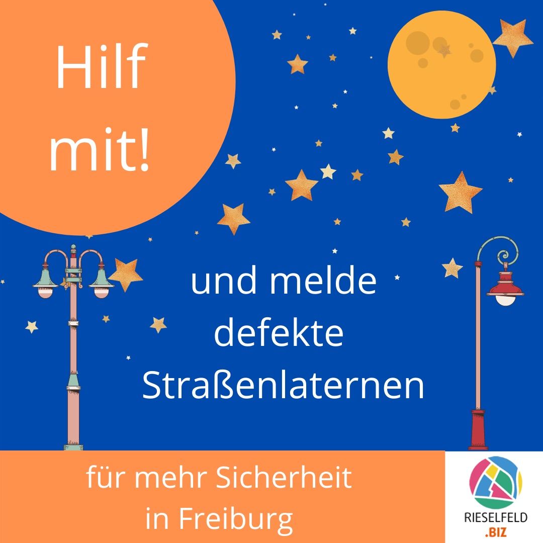 straßenlaternen rieselfeld