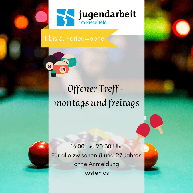 Offener Treff montags und freitags komprimiert