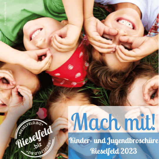 Kinder- und Jugendbroschüre Titelbild mit 5 Kindern drauf
