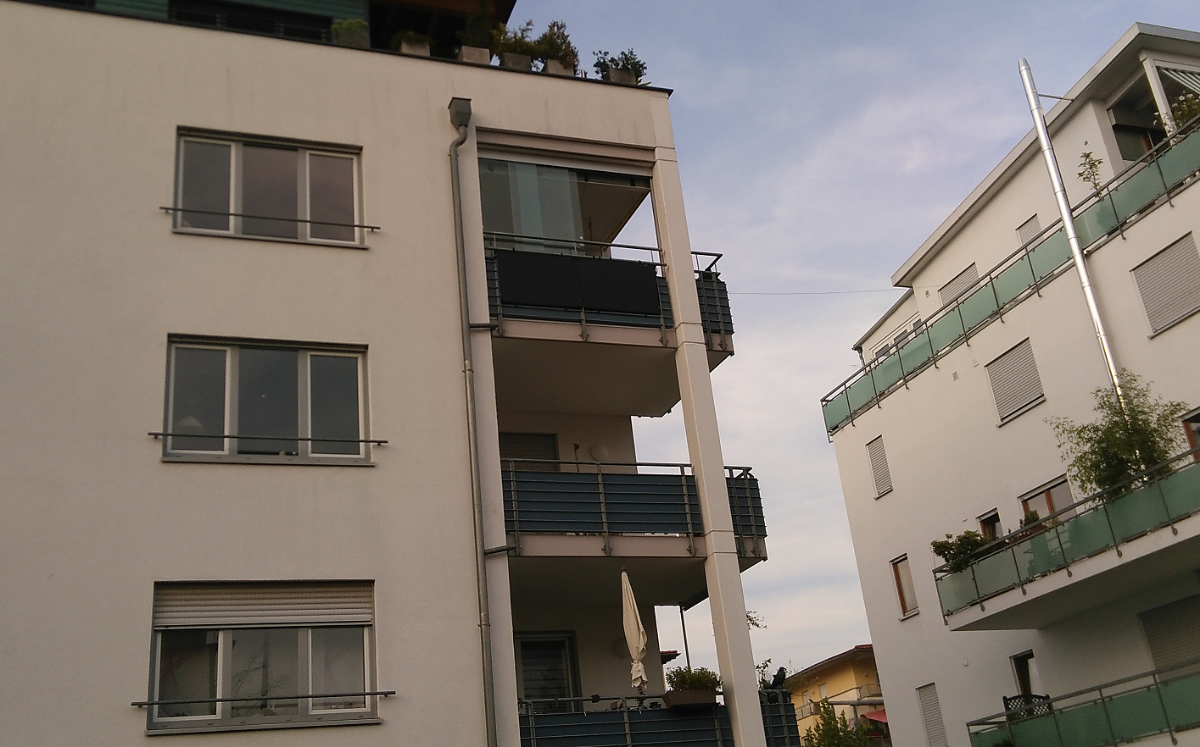 Solarpanele am Balkon