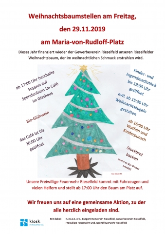 Weihnachtsbaumstellen Rieselfeld