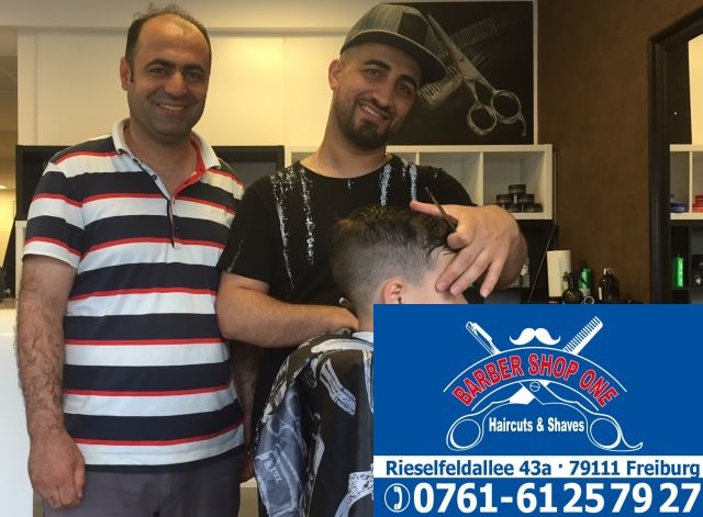 Barber Shop One Rieselfeld mit logo
