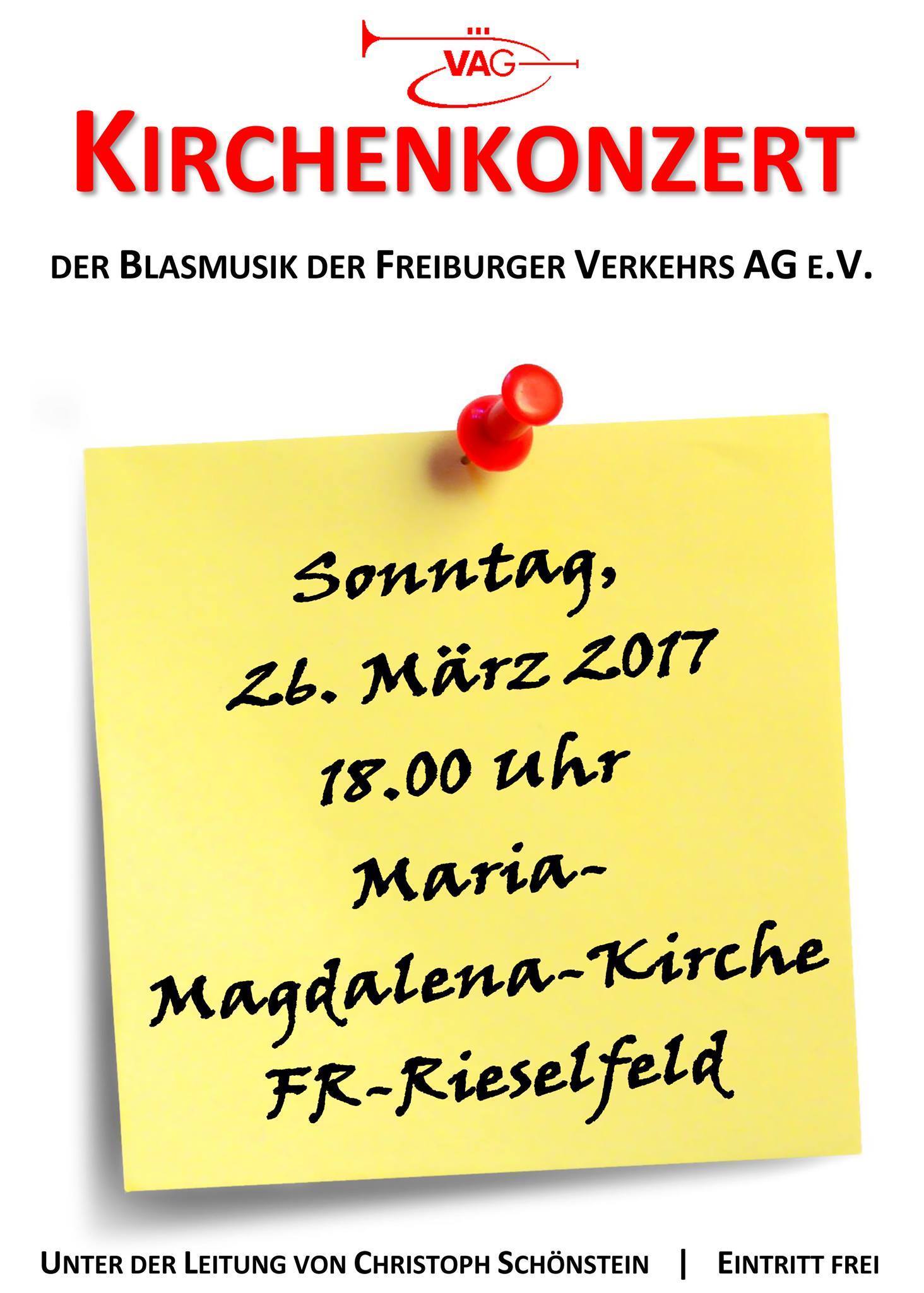 Kirchenkonzert der Freiburger VAG Blasmusik