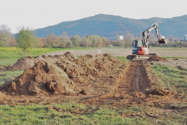 Bagger Dietenbach Ausgrabungen Rieselfeld Heiner Sigel 2