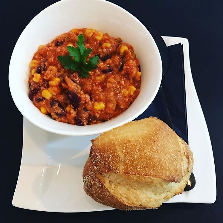 Chili con carne Mittagstisch Rieselfeld