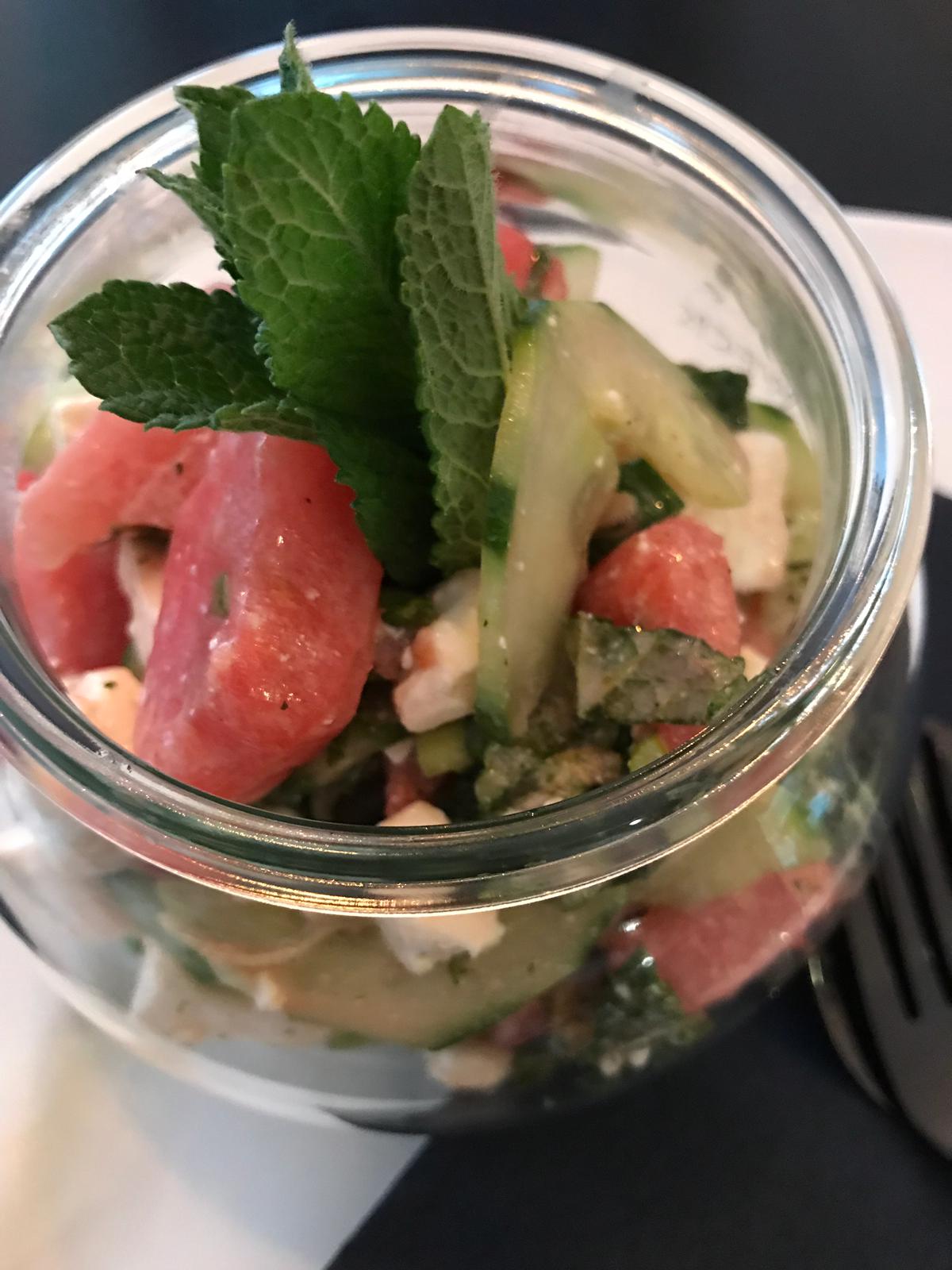 Wassermelonensalat Kaffeezeit