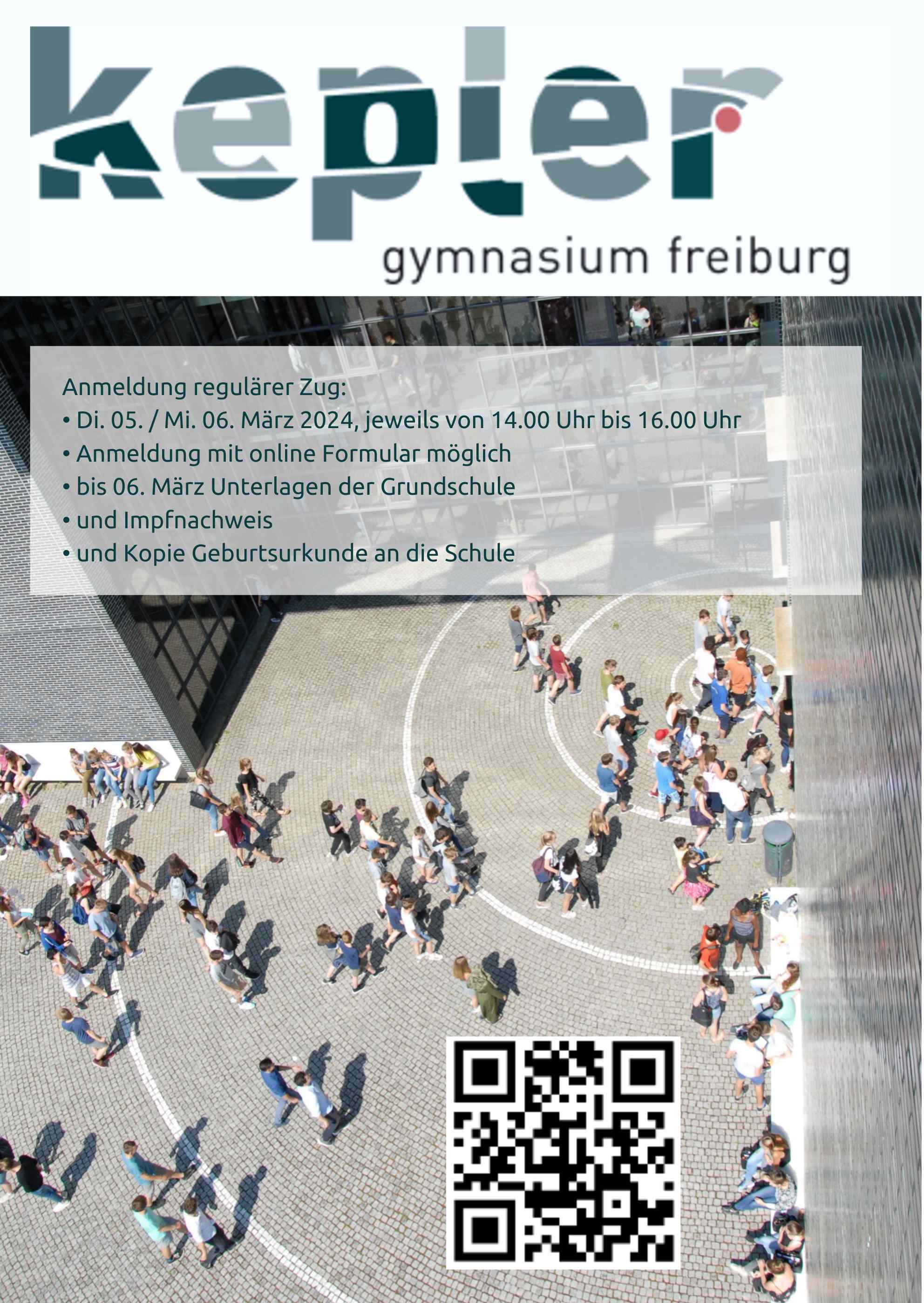 Anmeldung regulärer Zug Kepler 2024