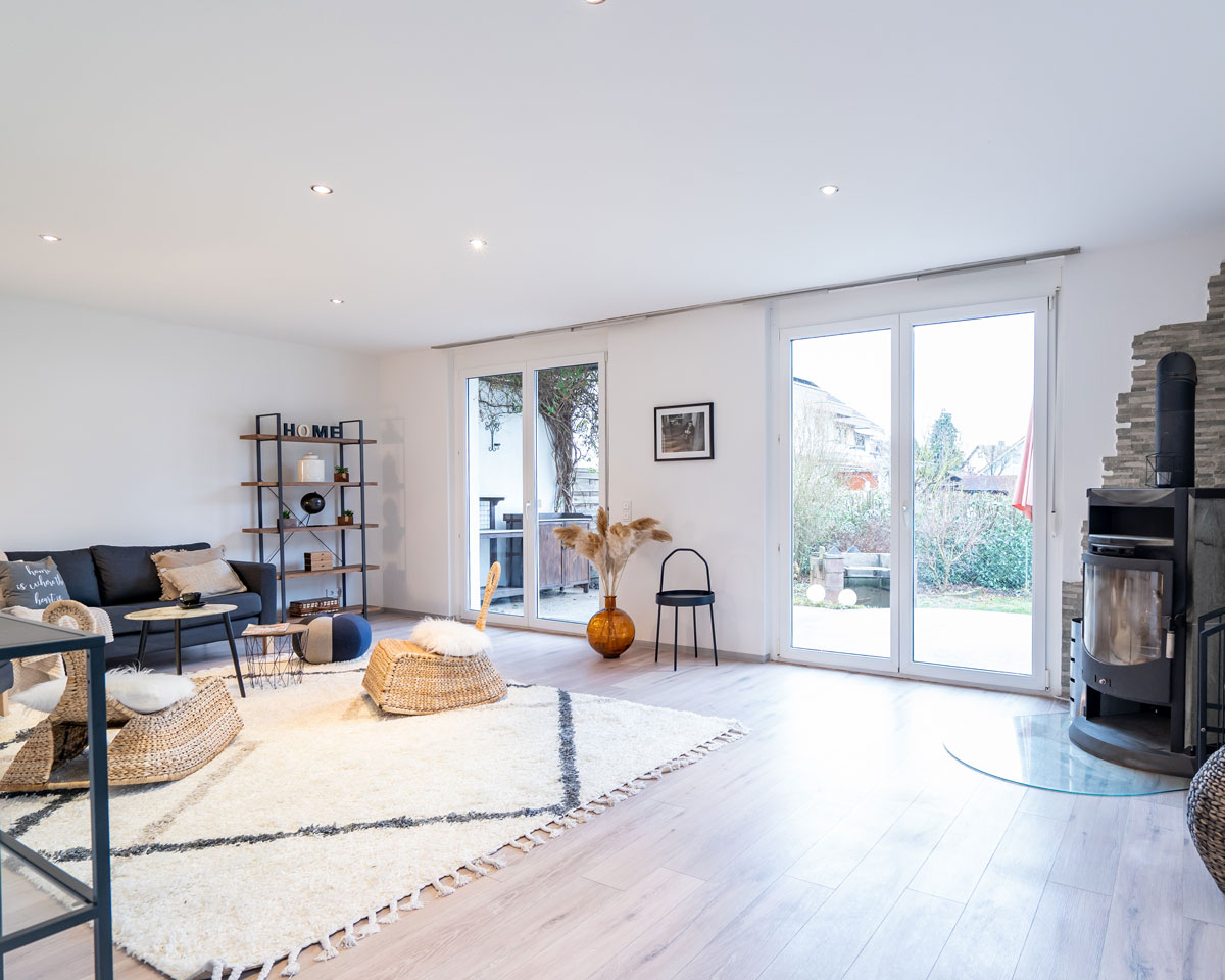 KROß IMMOBILIEN HOME STAGING Einfamilienhaus Wohnzimmer 8b