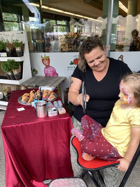 Kinderschminken Marktladen Stadtteilfest 2025