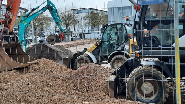 Mittel Baustelle Maria von Rudloff Platz MM2