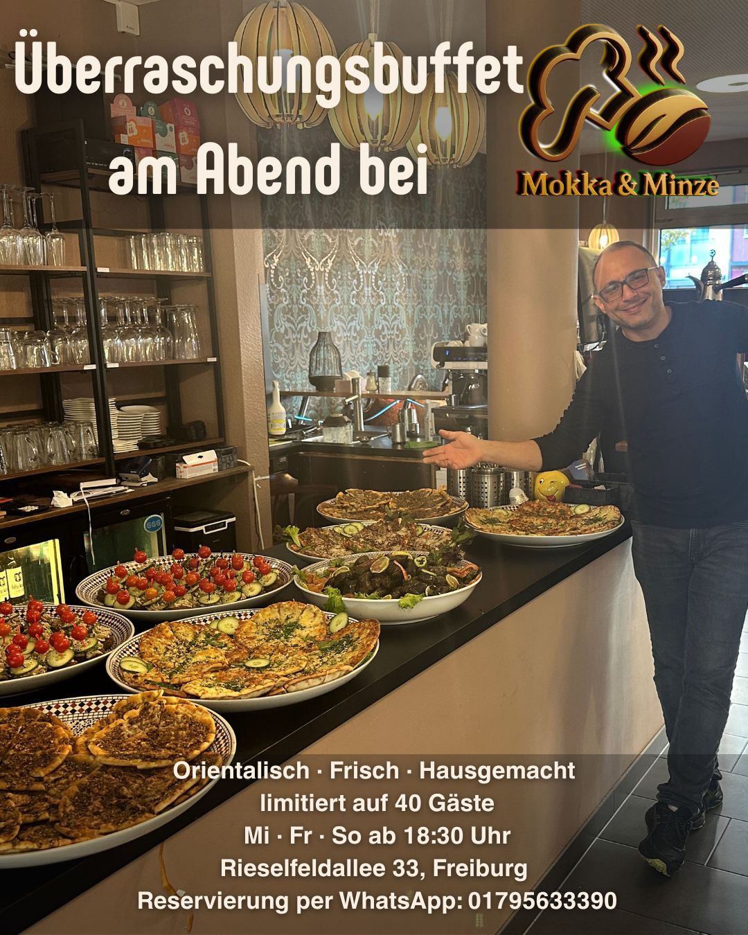 orientalisches buffet rieselfeld mokka und minze