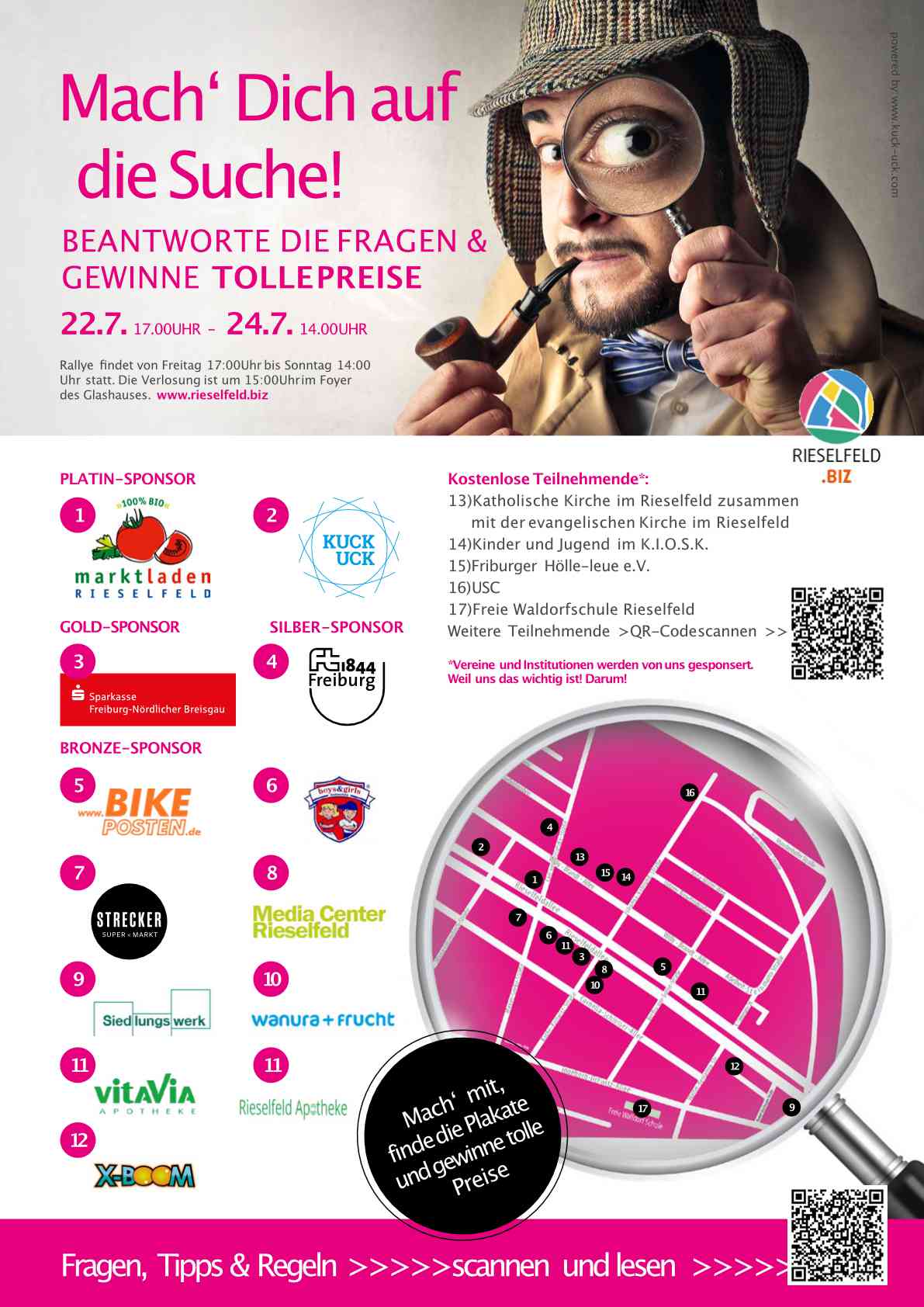 Collage Rieselfeld Rallye 2022 Gewinner innen