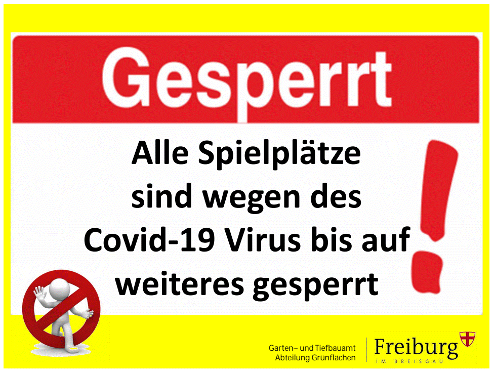 Spielplätze Freiburg gesperrt