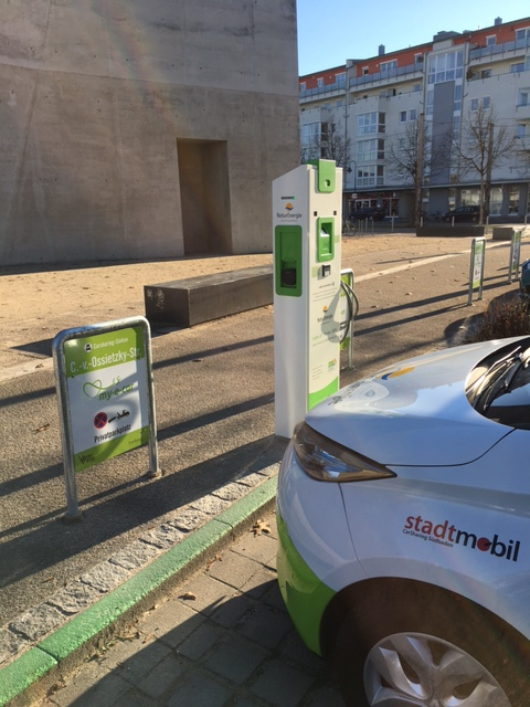 my e car ElektroCarSharing Rieselfeld