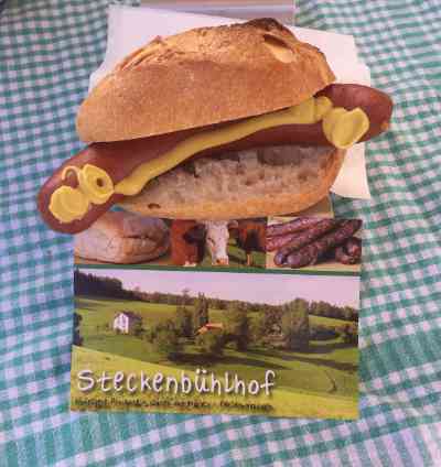 Steckenbühlhof Wochenmarkt Rieselfeld Bauernwurst