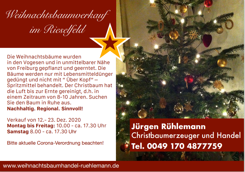 Weihnachtsbaum Ruehlemann Rieselfeld