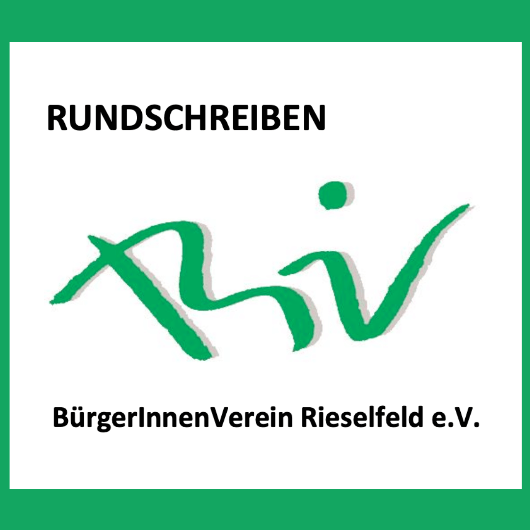 Rundbrief September 2026 des BürgerInnenverein Rieselfeld e.V. 