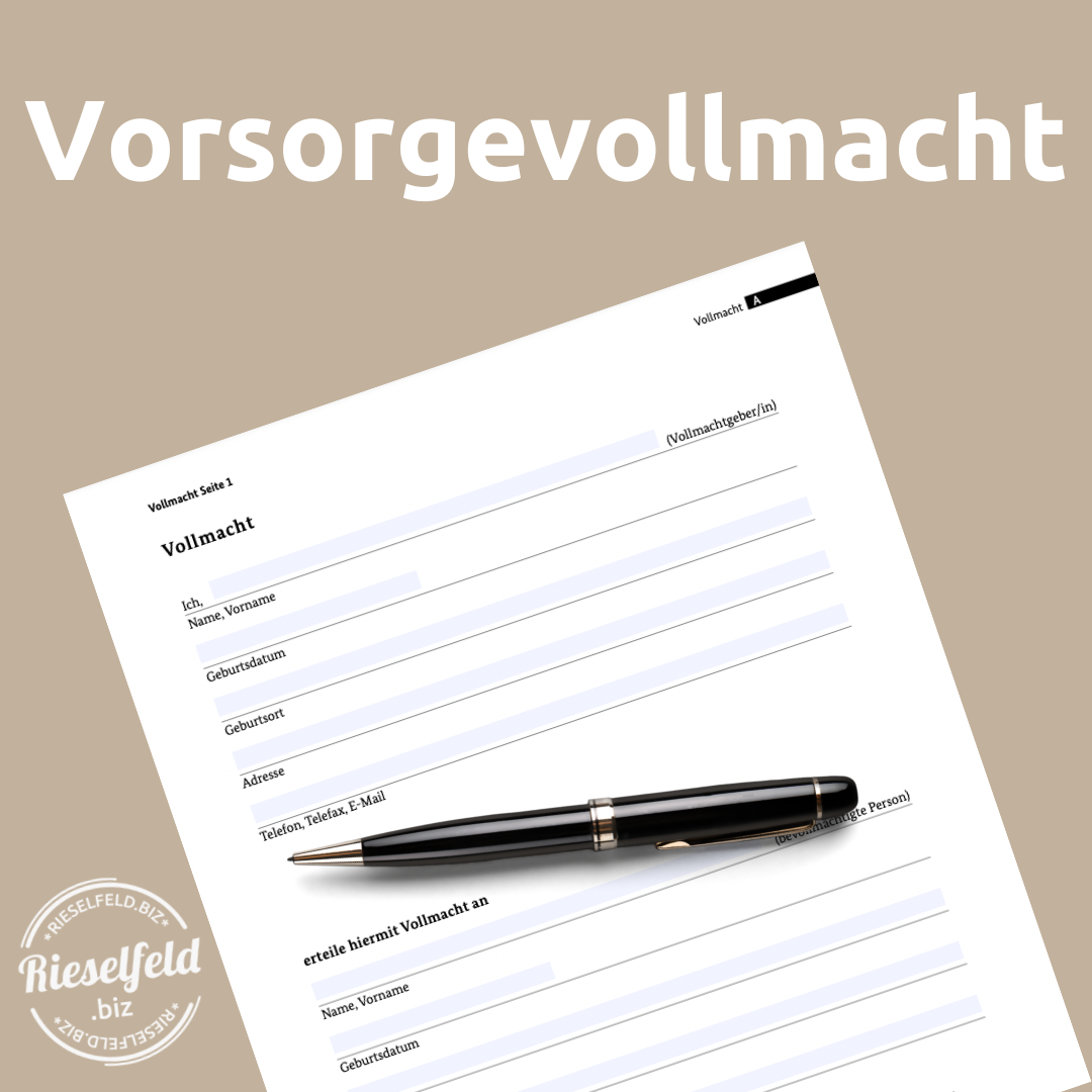 Warum jede volljährige Person eine Vorsorgevollmacht erteilen sollte
