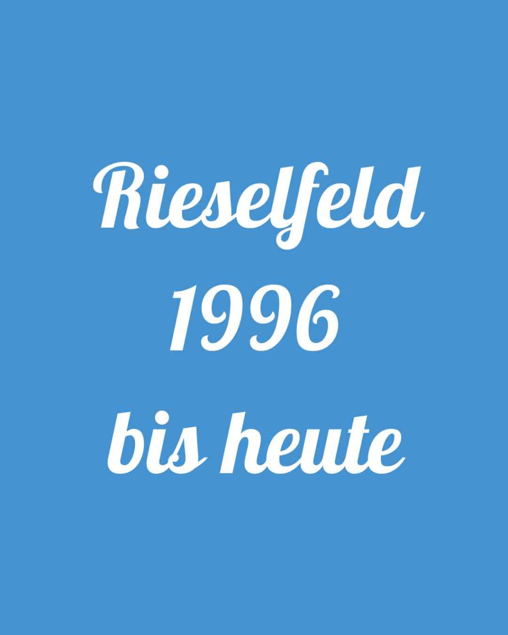 Von den Anfängen des Rieselfeldes 1996 bis heute