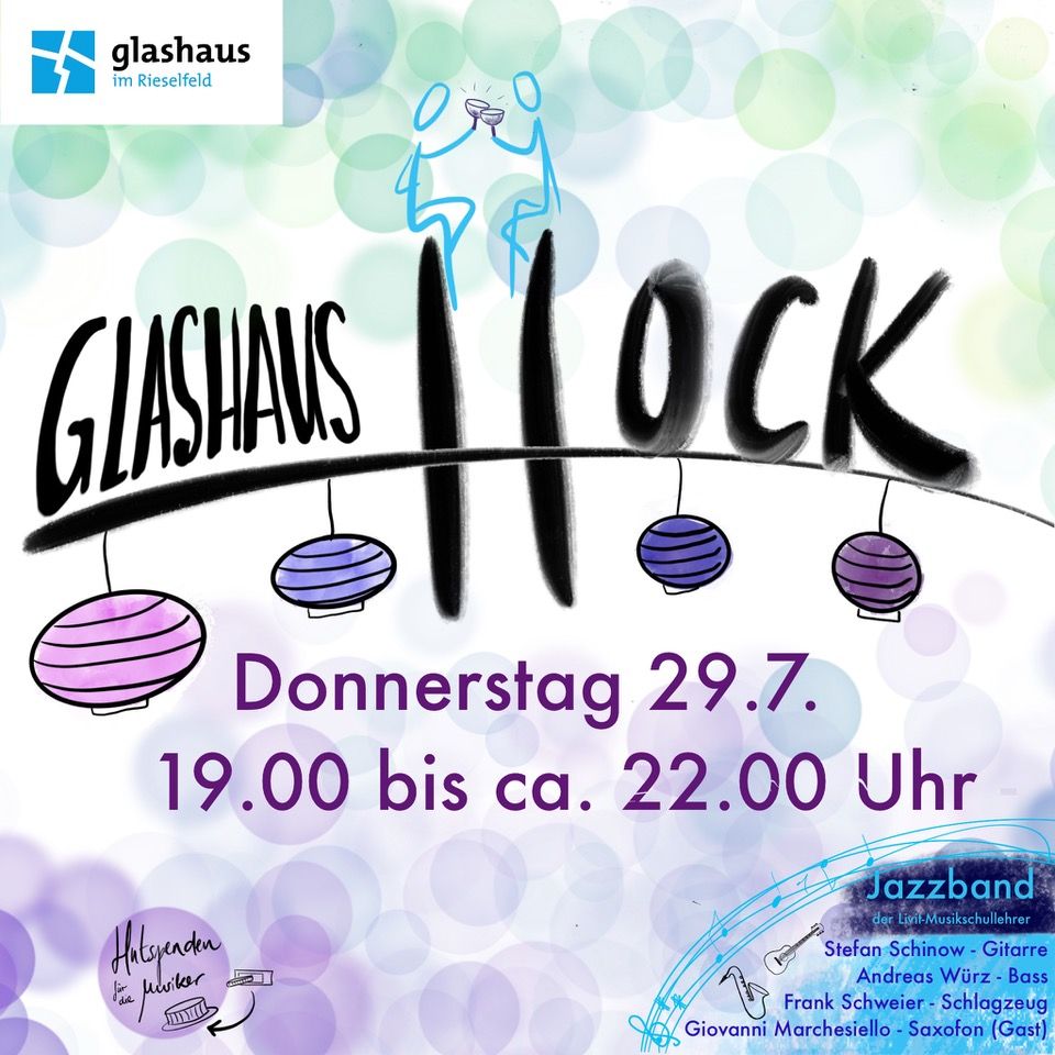 Einladung zum ersten Glashaus -Hock