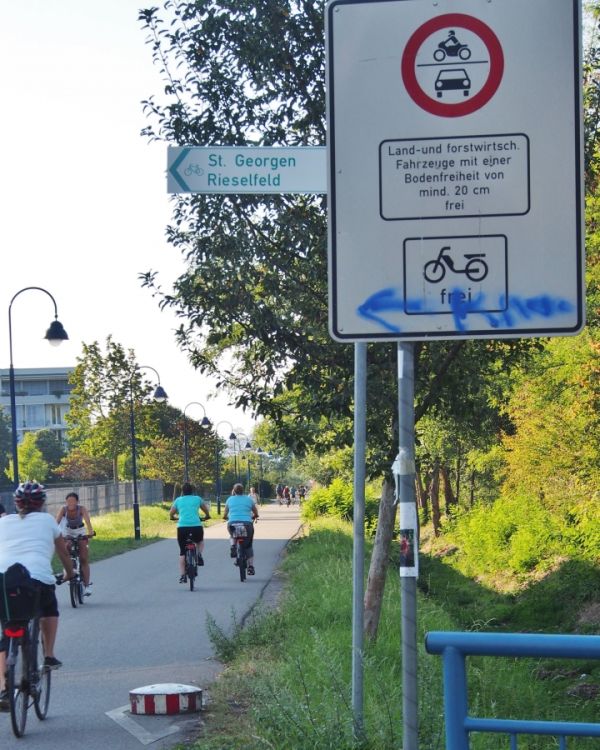 Fahrradweg Mundenhoferstraße