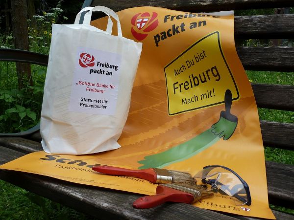 Aktion Schöne Bänke in Freiburg