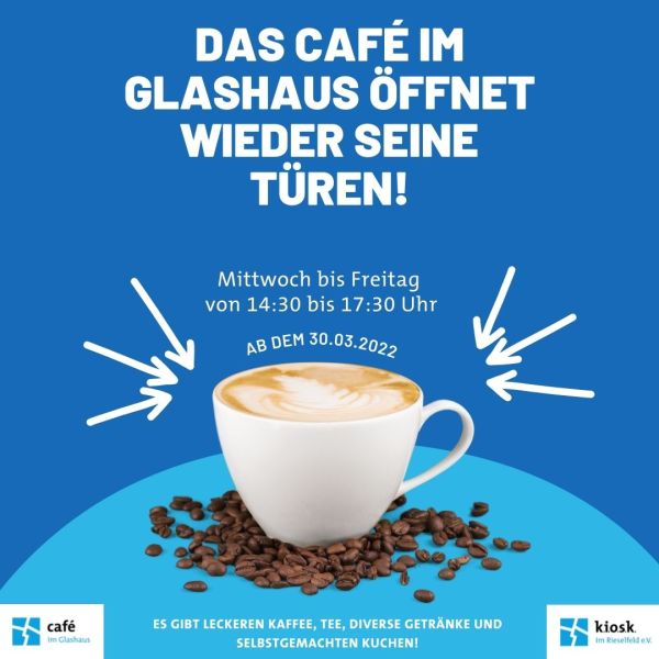 Café im Glashaus öffnet wieder