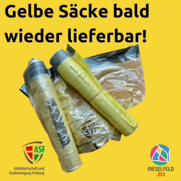 Bald wieder gelbe Säcke verfügbar!