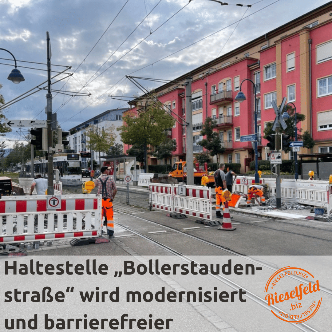 Haltestelle Bollerstauden - Baustelle