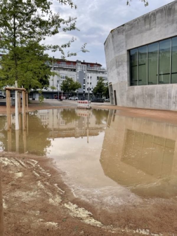 "Rieselfeldsee" auf dem Maria-von-Rudloff-Platz