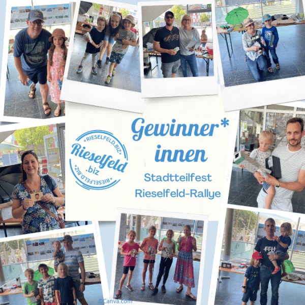 Gewinner*innen auf Polaroid-Fotos