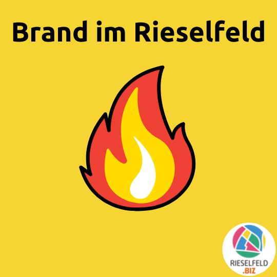Brand im Rieselfeld