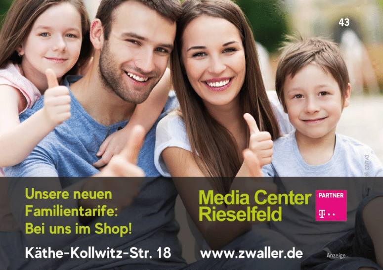 Familie mit Kindern - Anzeige