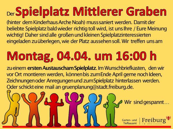 Spielplatz mittlerer Graben (hinter Arche Noah) wir neu gemacht