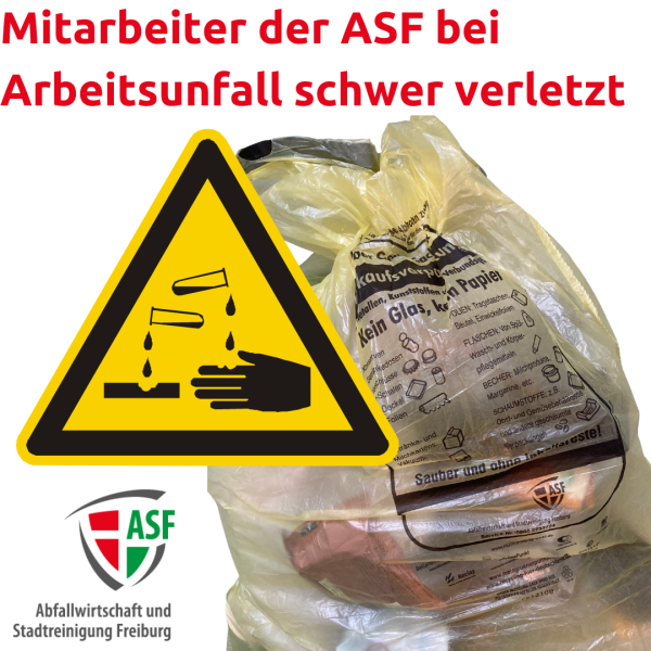 Verletzter Mitarbeiter bei der ASF