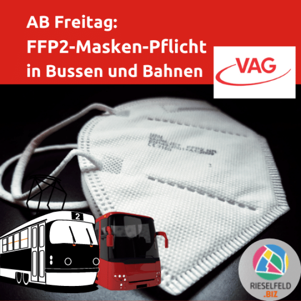 FFP2 Masken in Bus und Bahn ab Freitag