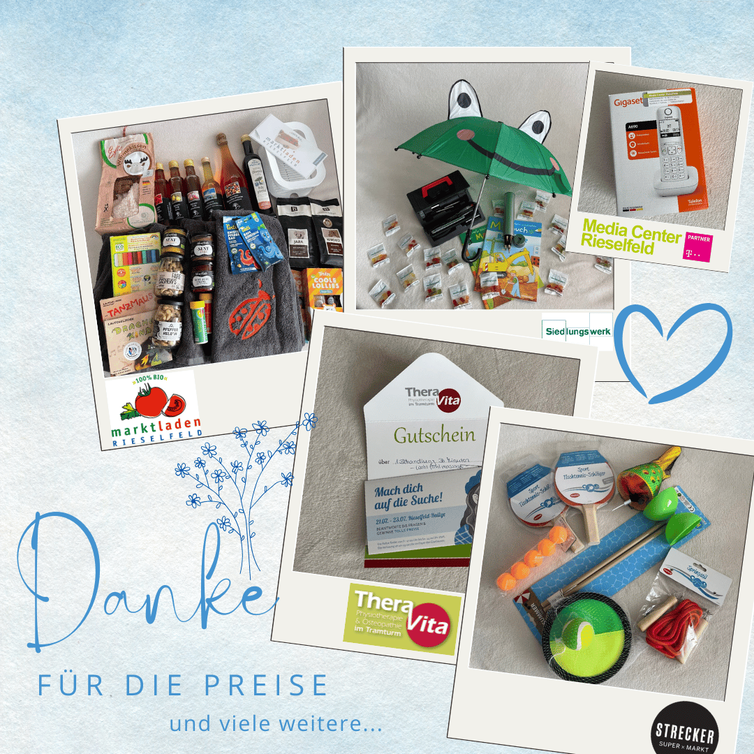 Danke für die Preise für die Rallye