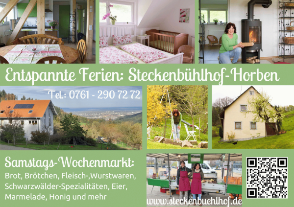 3 Ferienwohnungen/Ferien auf dem Bauernhof in Horben