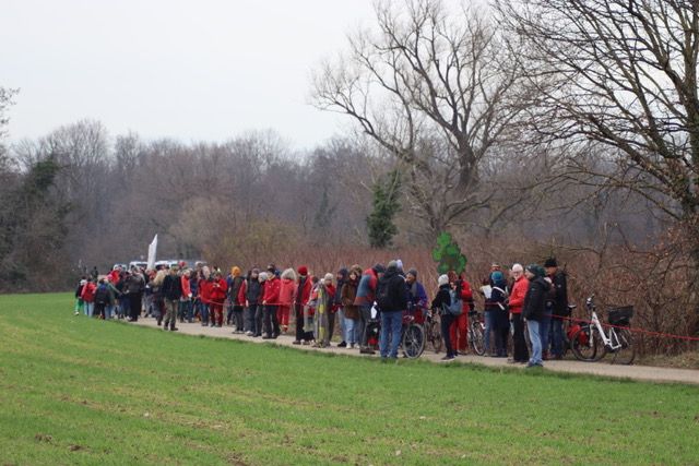 Demo auf dem neuen Dietenbachgelände
